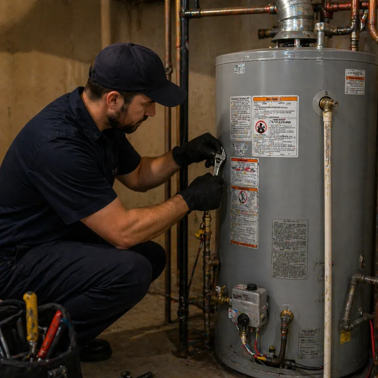 Water heater plumbing service in Tillsonburg