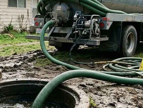 Septic service team near Tillsonburg